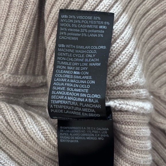 White House Black Market Cashmere-Blend Shawl Collar Sweater - Picture 5 of 7